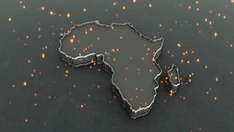 africa continent background 4k