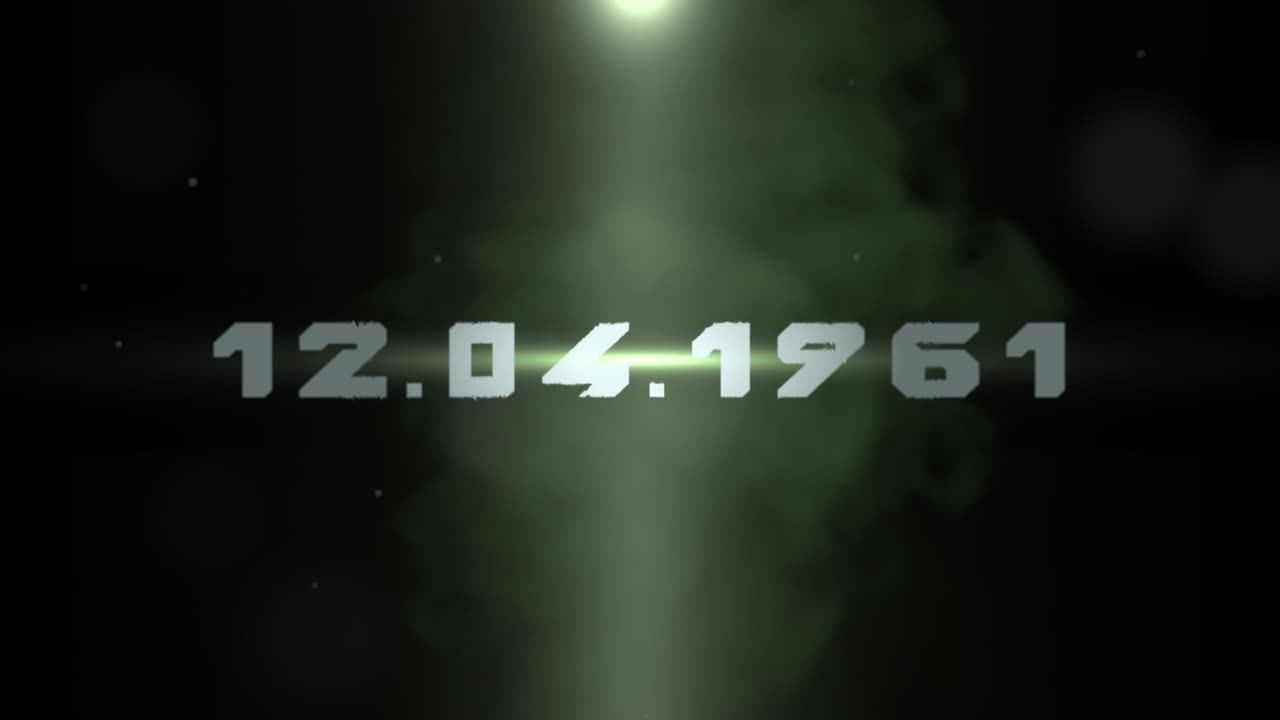 12.04.1961 with light effect and smoke