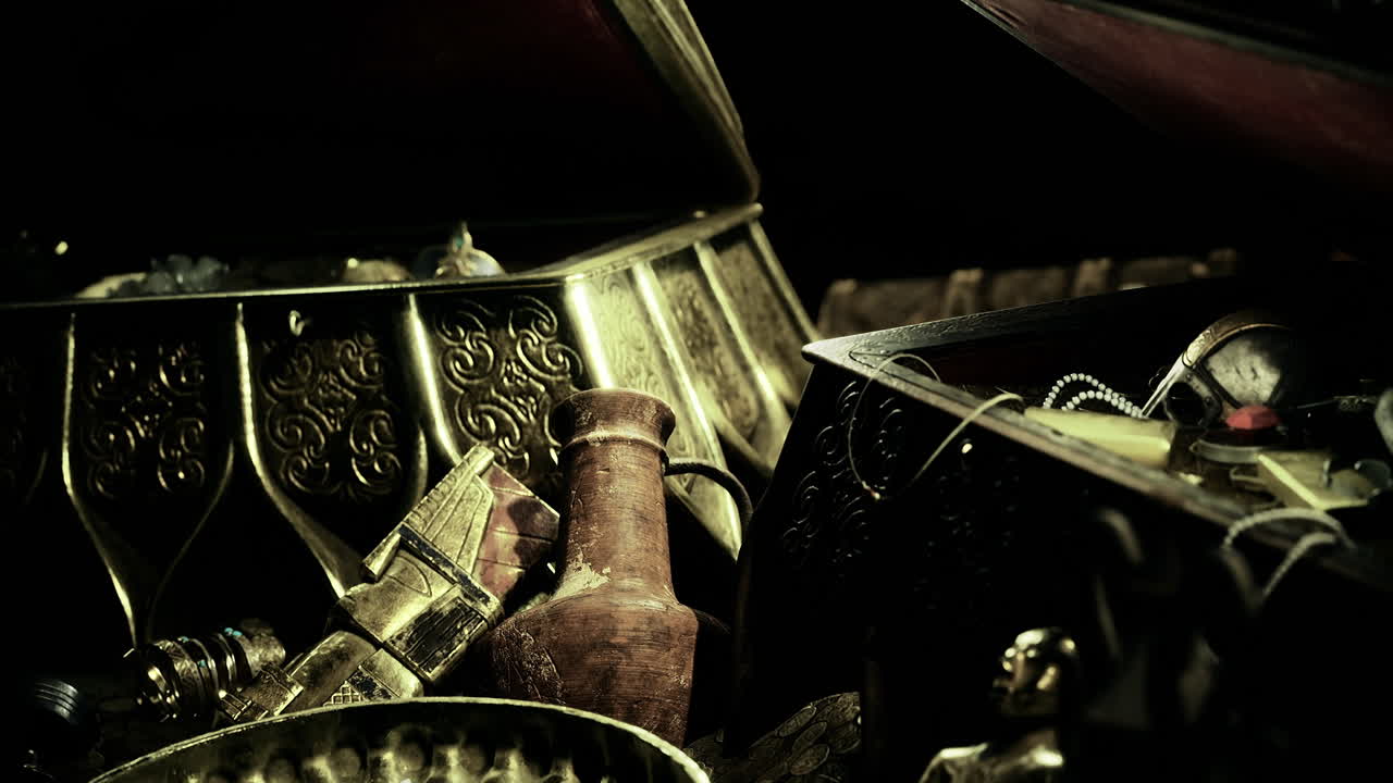 Hidden treasures reveal secrets of lost eras in an ancient chest
