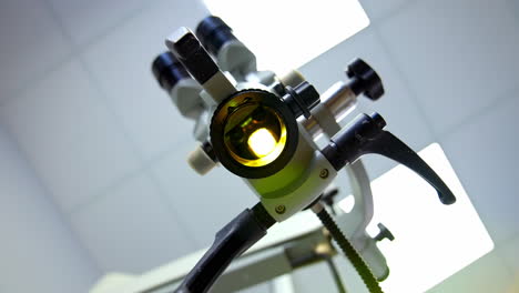 interior of a dentists office and special equipment