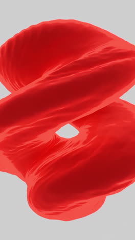 red liquid lips abstract art