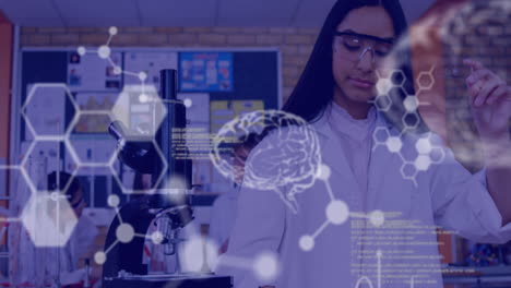 procesamiento de datos médicos contra estudiantes experimentando en el laboratorio