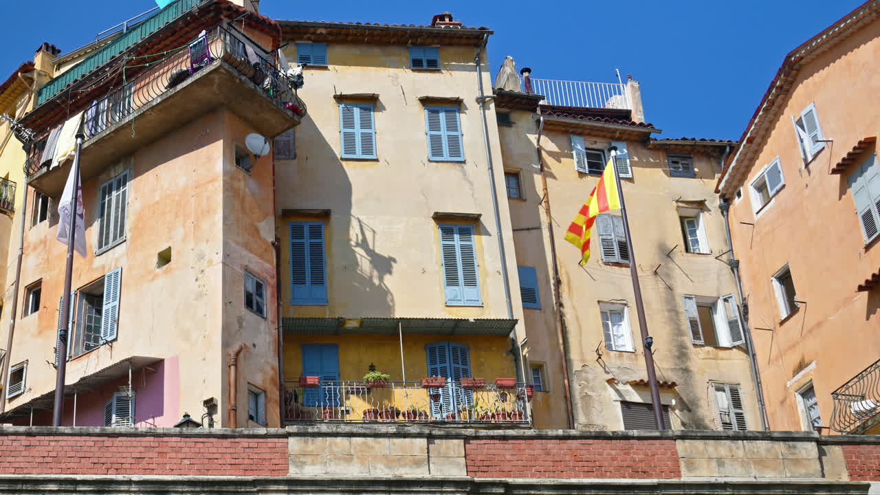 View of the old buildings in Grasse, France
