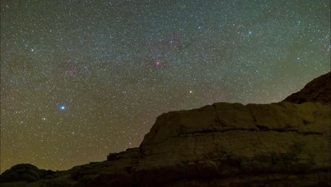 lut desert night sky and moving stars set over the mountain and sand rock in fars nomad local village in iran dark sky is scenic landscape for tourism eco resort and nature base traditional lifestyle