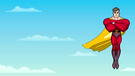 superhéroe volando en el cielo 5