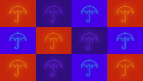 Colorful-umbrella-pattern-with-led-light-in-club-style