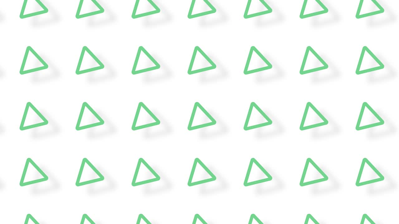 patrón de formas geométricas verdes en estilo retro, memphis 80s 90s. fondo abstracto vintage animado. diseño de arte pop sin costuras. movimiento de video 4k
