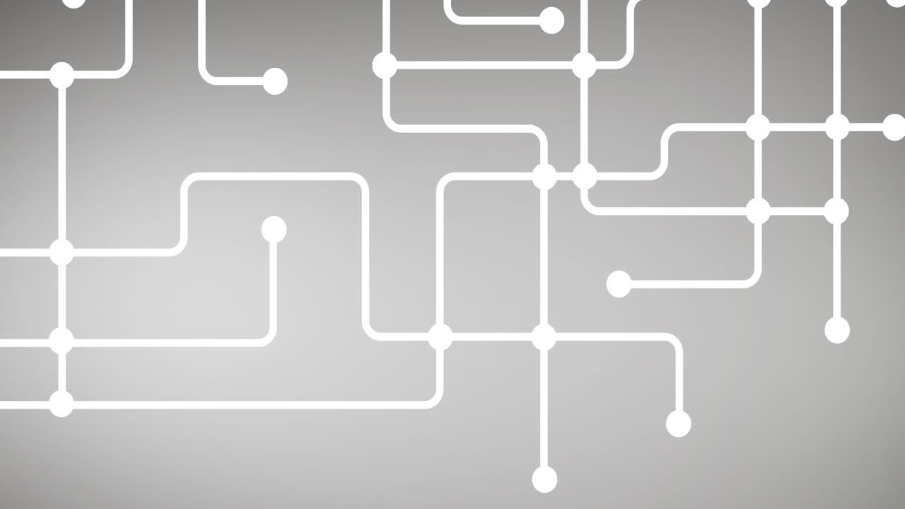 animación de la red de conexiones en un fondo claro