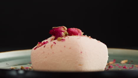 pink rose dessert