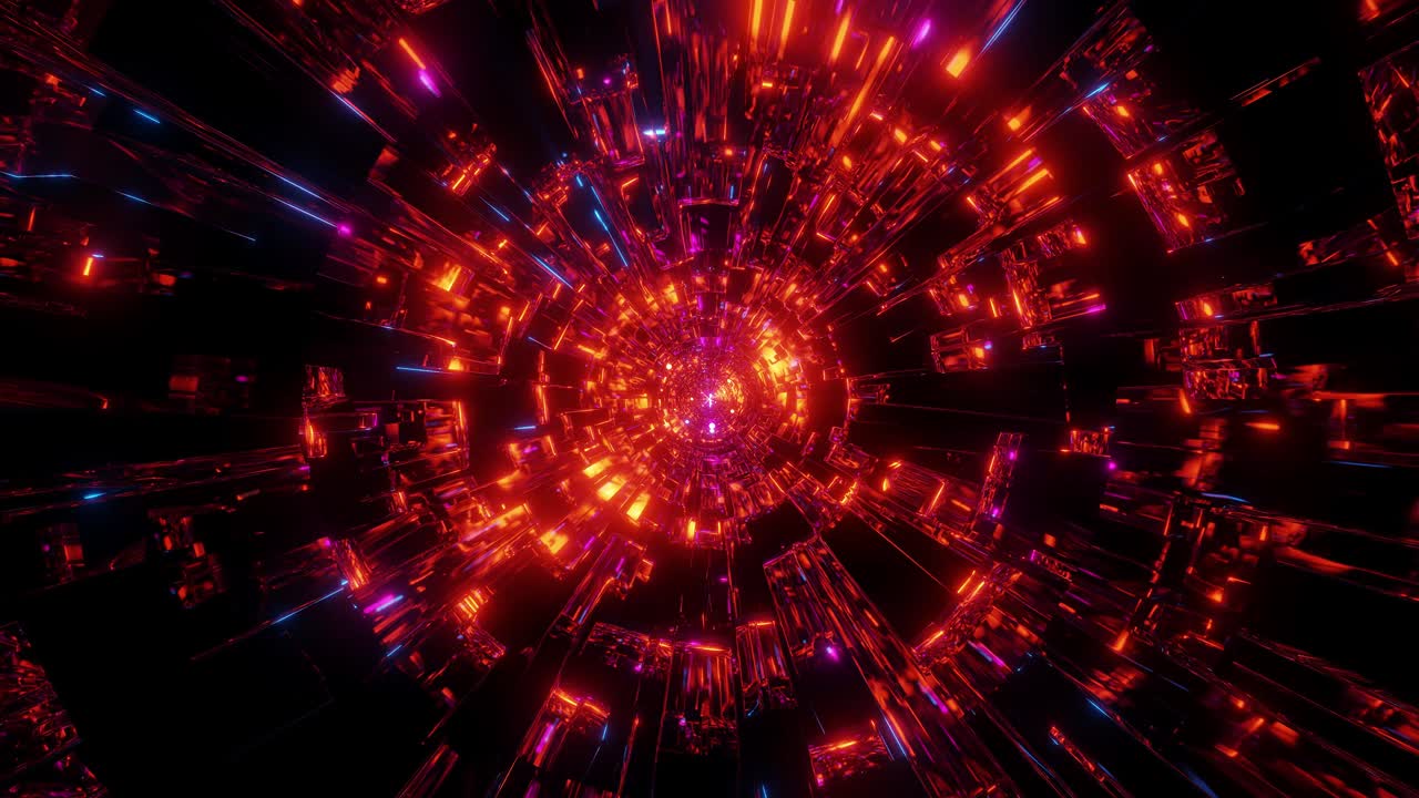 patrón de reflexión abstracto creativo obra de arte gráfica con esferas brillantes volar a través de ilustración 3d diseño de movimiento fondo papel tapiz en vivo club de bucle sin fin bucle visual vj