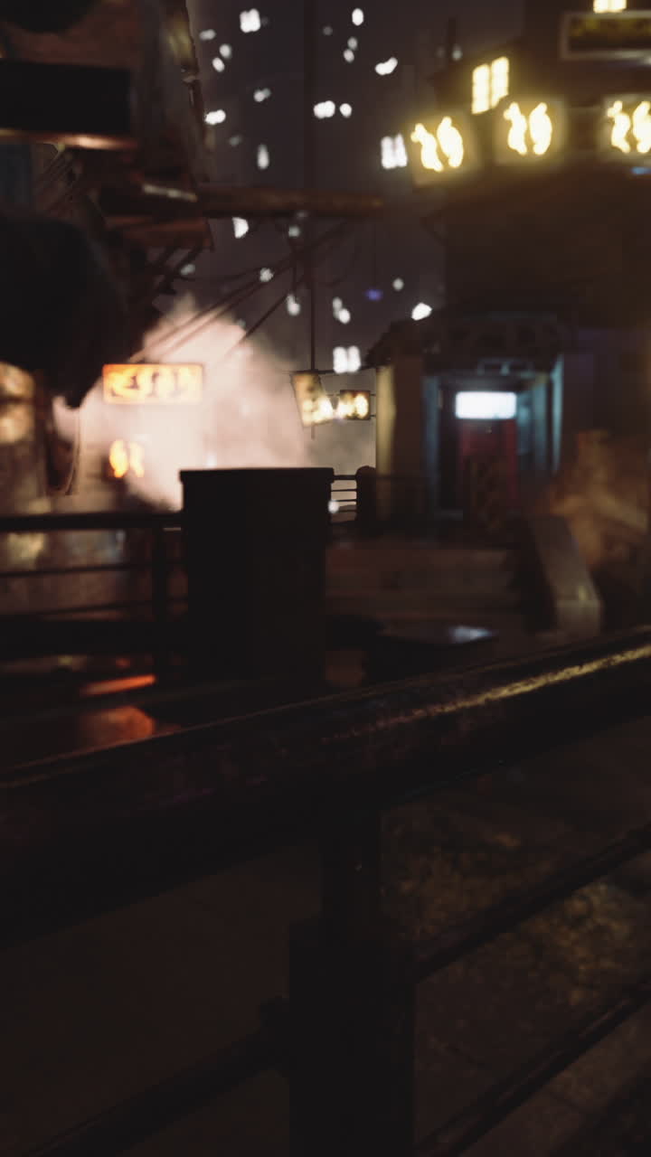 야간 도시 풍경