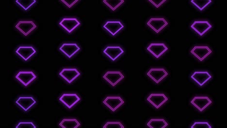 Pulsing-purple-diamonds-pattern-with-neon-light-in-casino-style