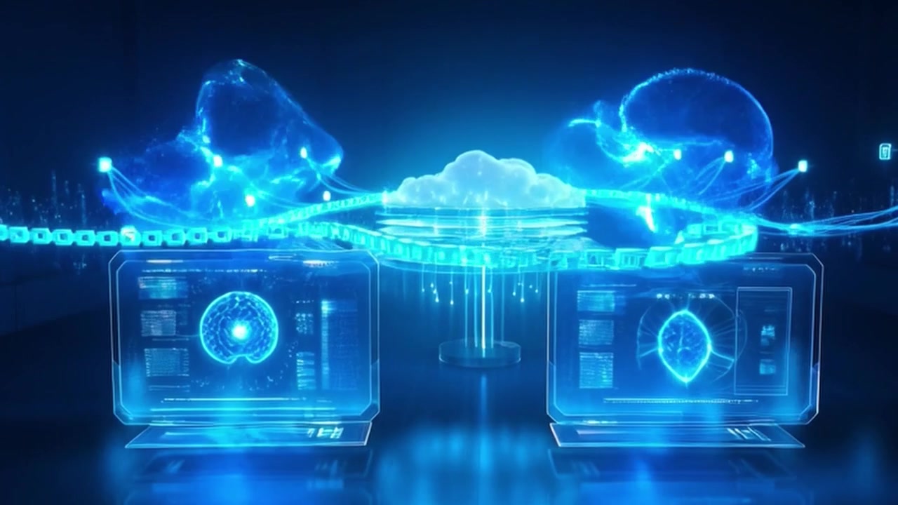Digital Cloud Computing and Artificial Intelligence Network Visualization