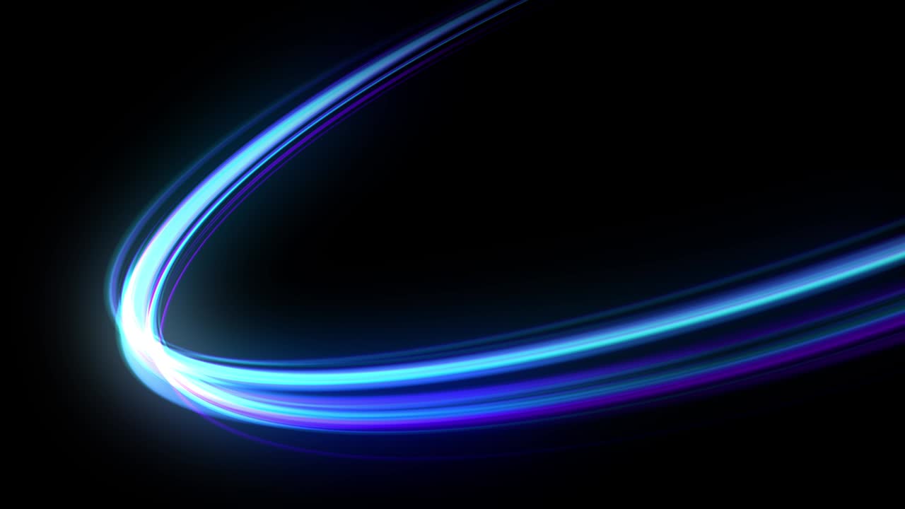 Colorful curve abstract background for creative title screen. Seamless loop.