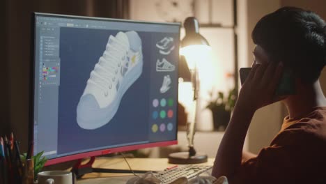 diseño de zapatos 3d en el hogar