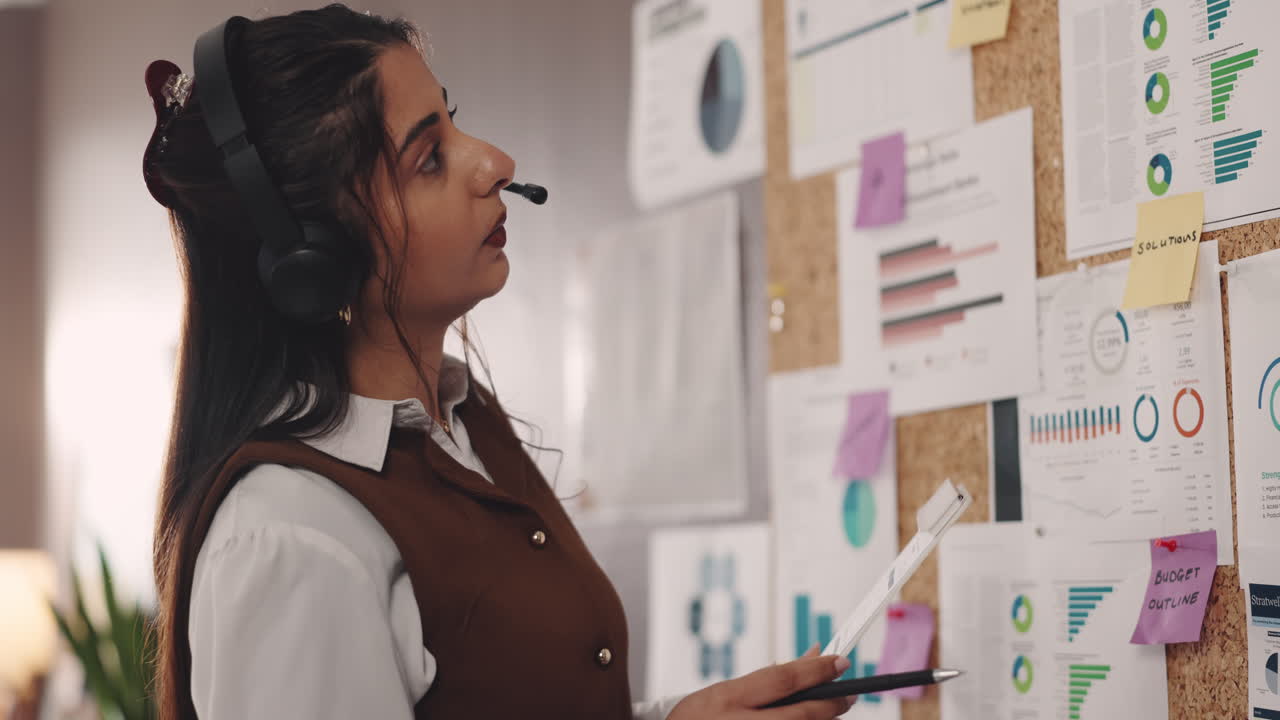 Businesswoman working on a project