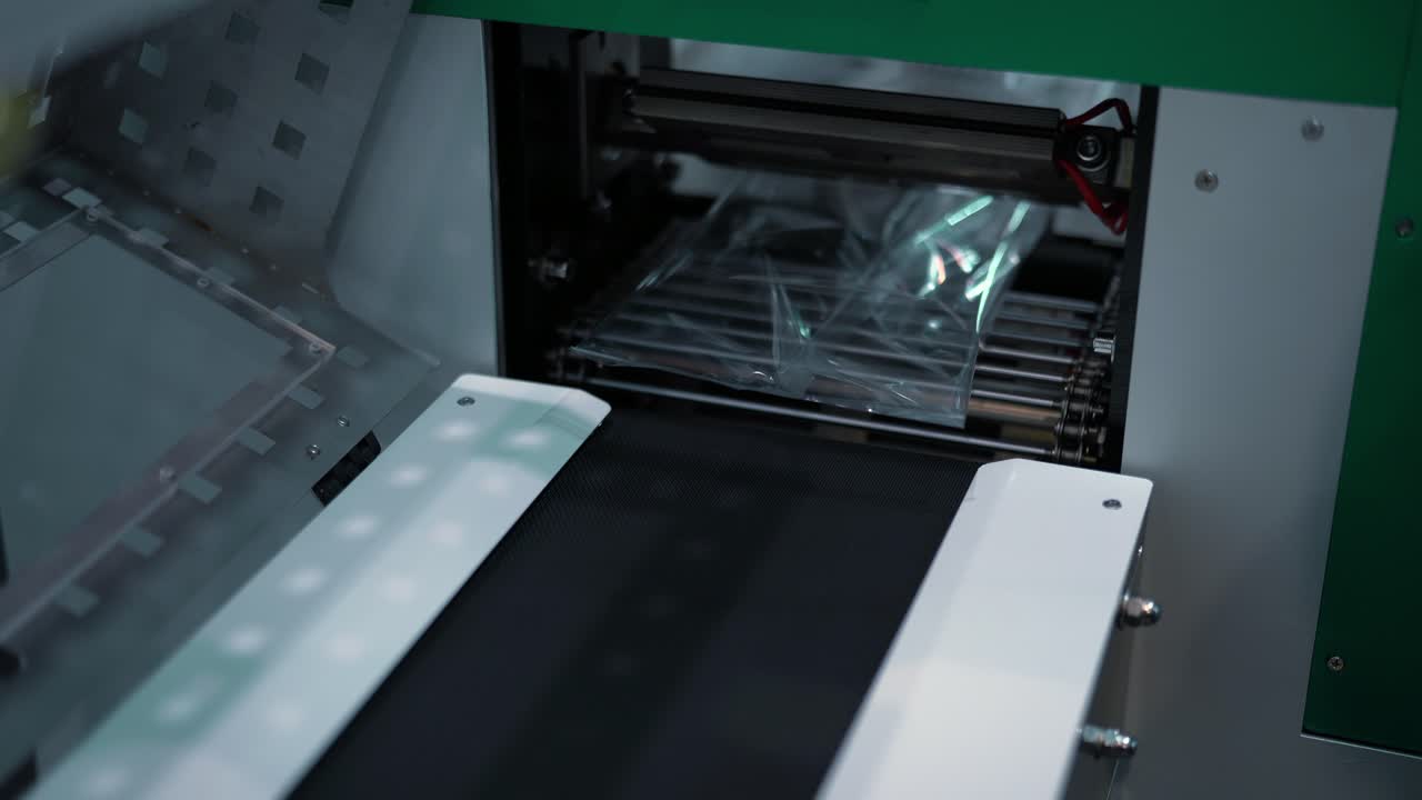 자동 식품 포장 기계 작동