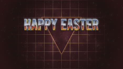 Happy-Easter-with-retro-triangle-and-grid-in-galaxy