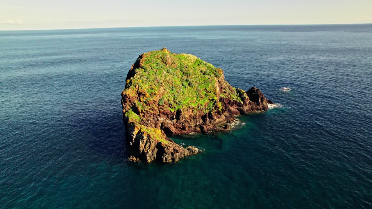 Small Volcanic Island in the Ocean