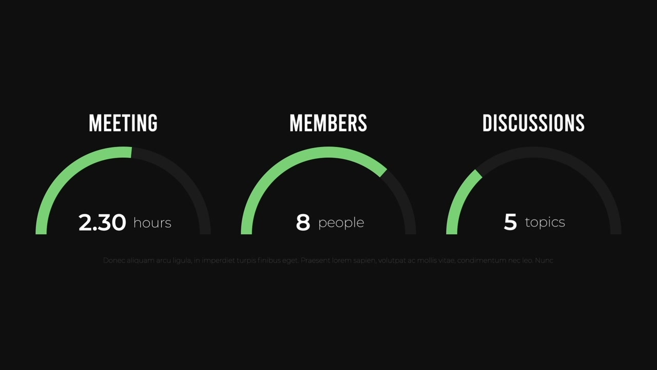 Animated Business Data Presentation with Infographics