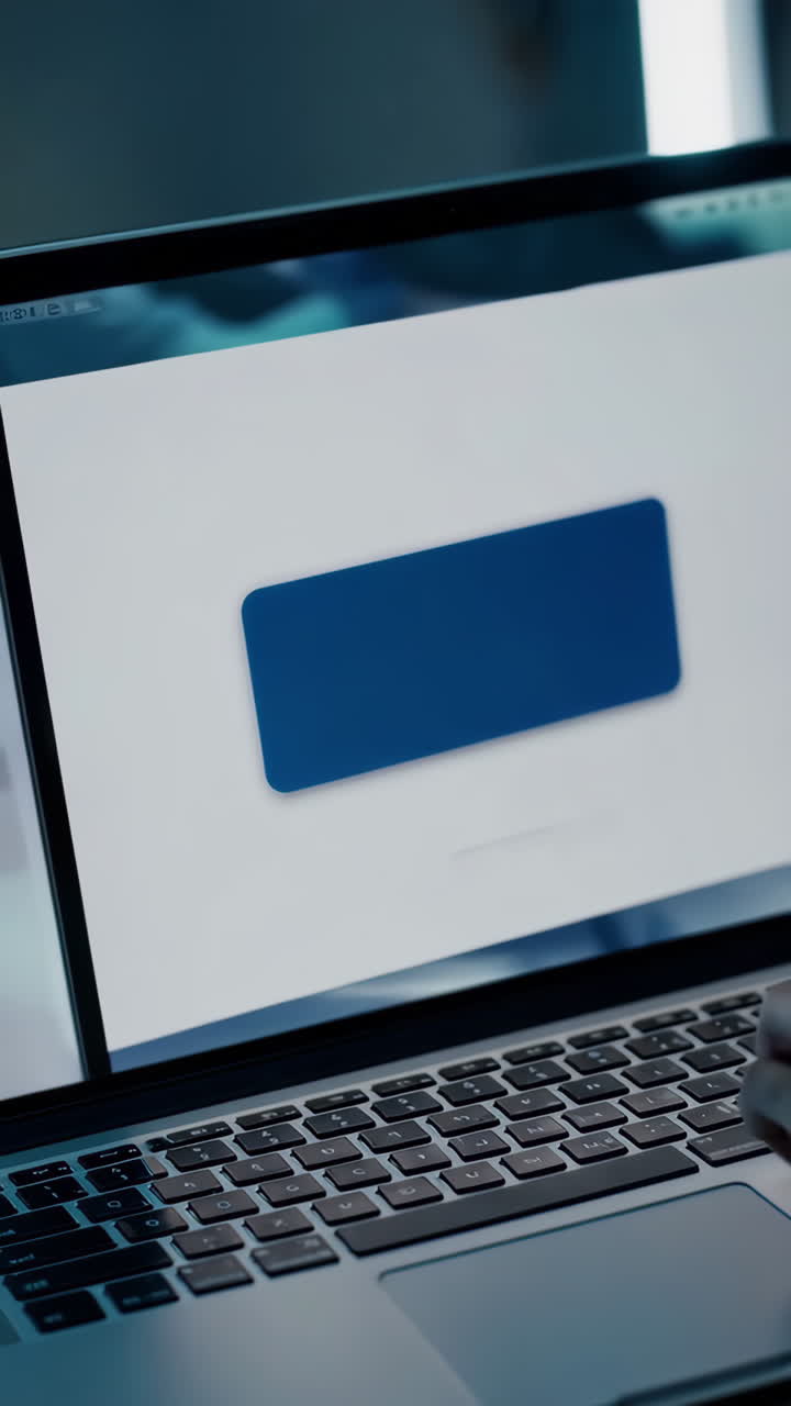 Laptop Screen Showing Calendar and App Interface