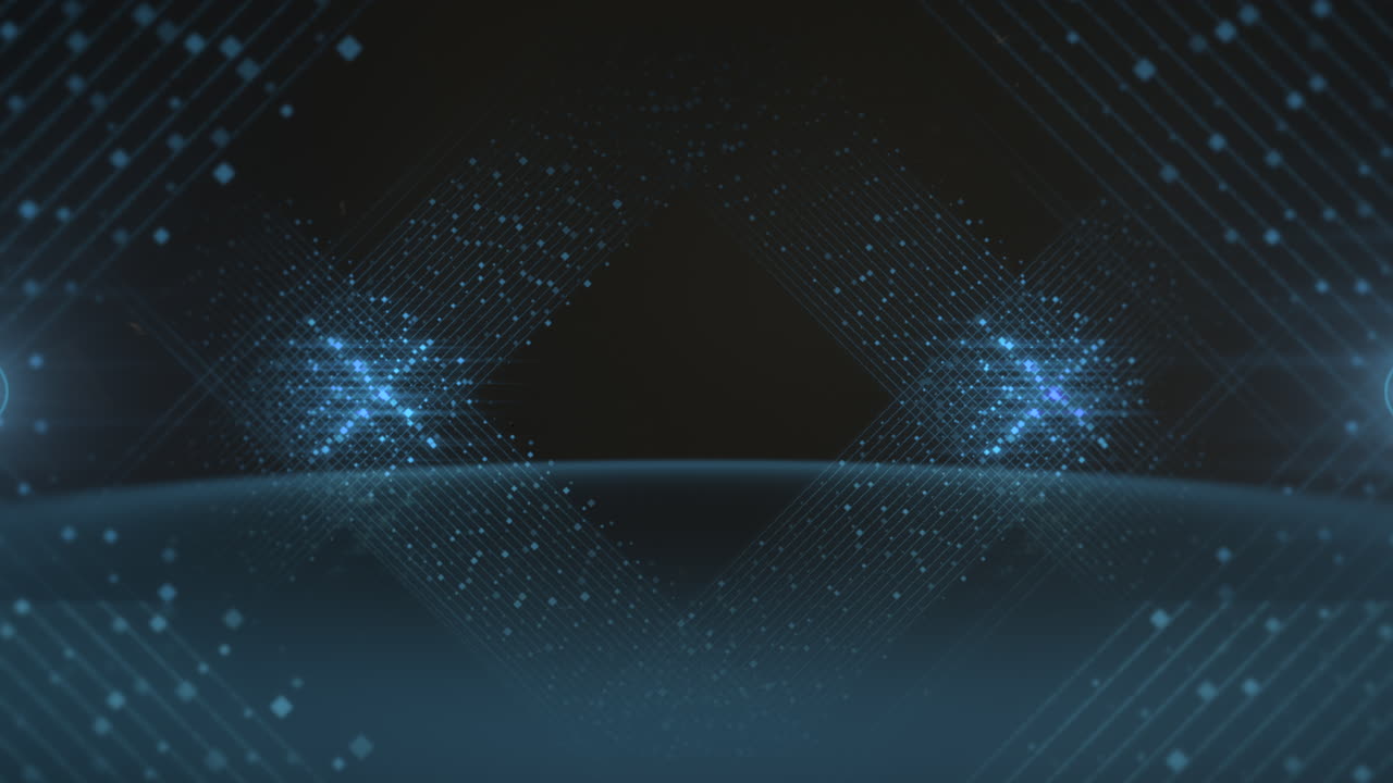 모션 블루 도트 라인