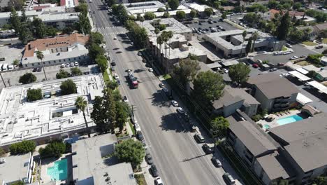 Fire-Truck-Responding-to-Emergency-Aerial