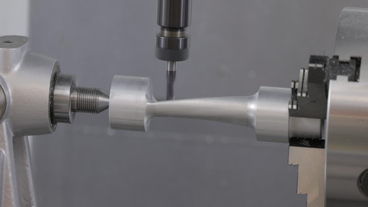 máquina de fresado cnc para metalurgia. corte de metal tecnología de procesamiento moderna.