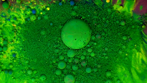 4k abstract liquid oil bubble background