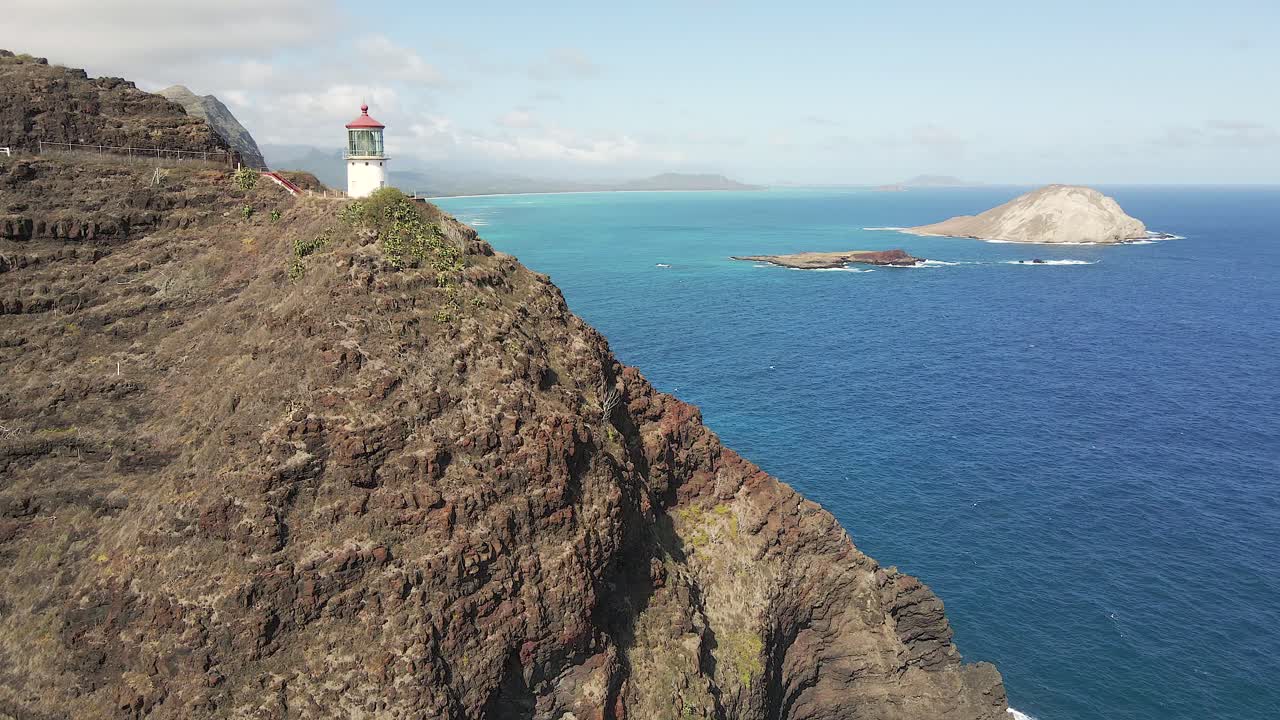 punto de interés makapu'u point lighthouse trail end, oahu, hawaii, año 2020
