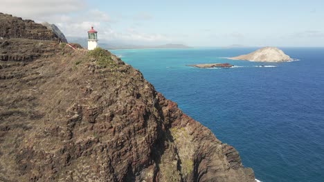 point of interest makapu‘u point lighthouse trail end, oahu, hawaii, year 2020