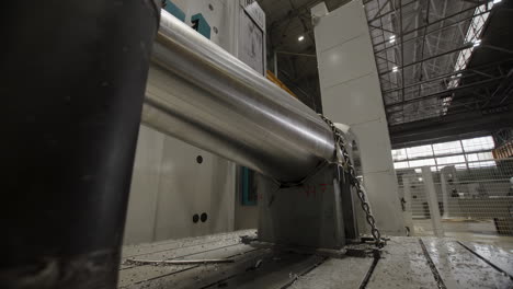 metal pipe being processed in a cnc milling machine