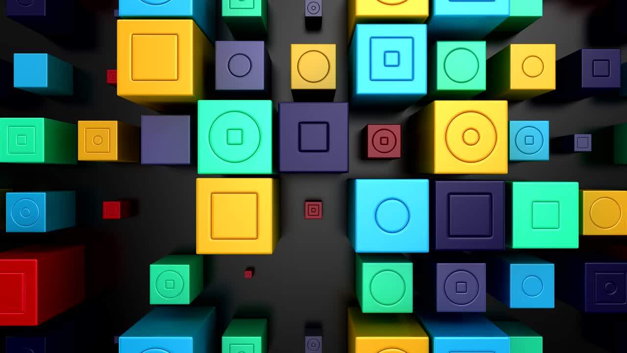 fondo de cubos animados