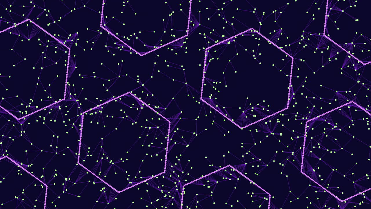 patrón geométrico de estrellas púrpura y dorada en fondo oscuro