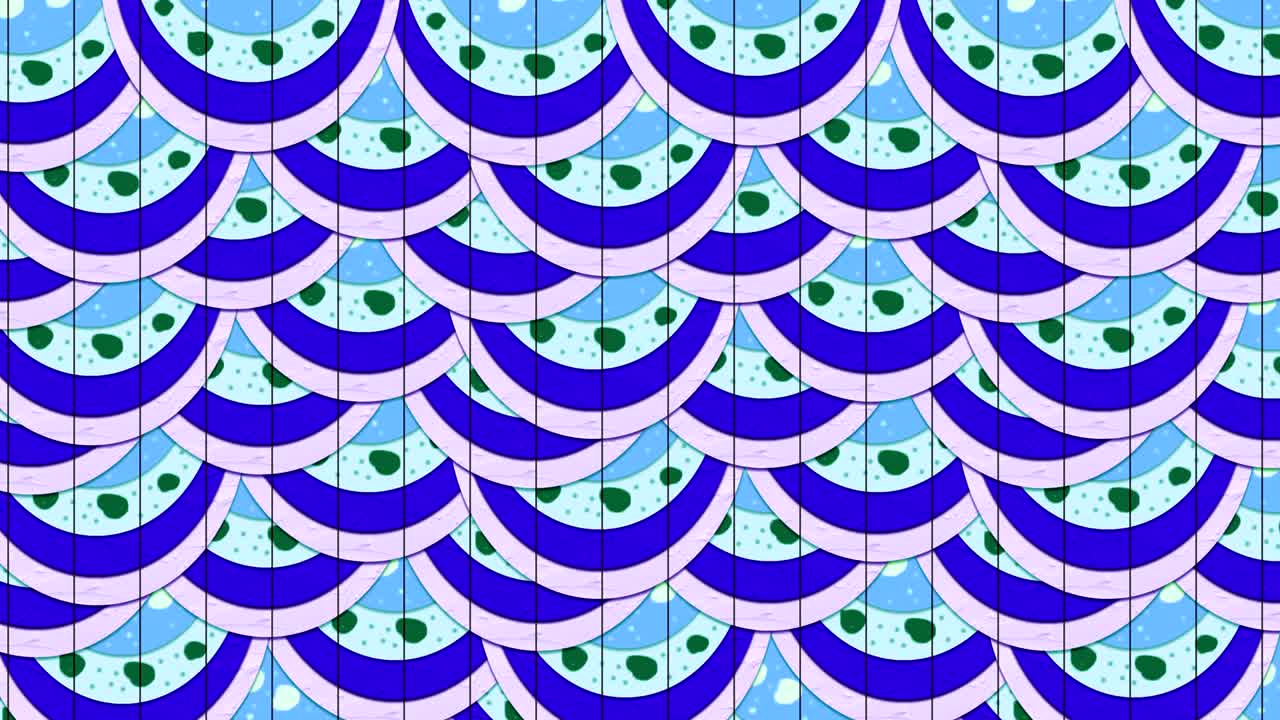 파동 패턴 모양 흐름 애니메이션