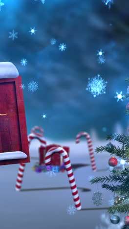 saludo de navidad con mensaje de feliz navidad