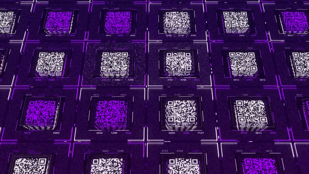 matriz de código qr abstracta