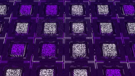 abstract qr code matrix