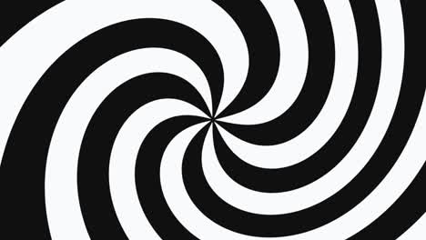 4K Black And White Spiral Background Loop Animation. Abstract motion Line graphics background Black And White Seamless loop Background..