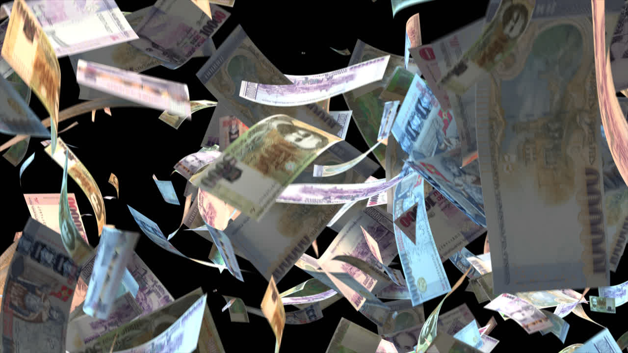 떨어지는 돈 애니메이션