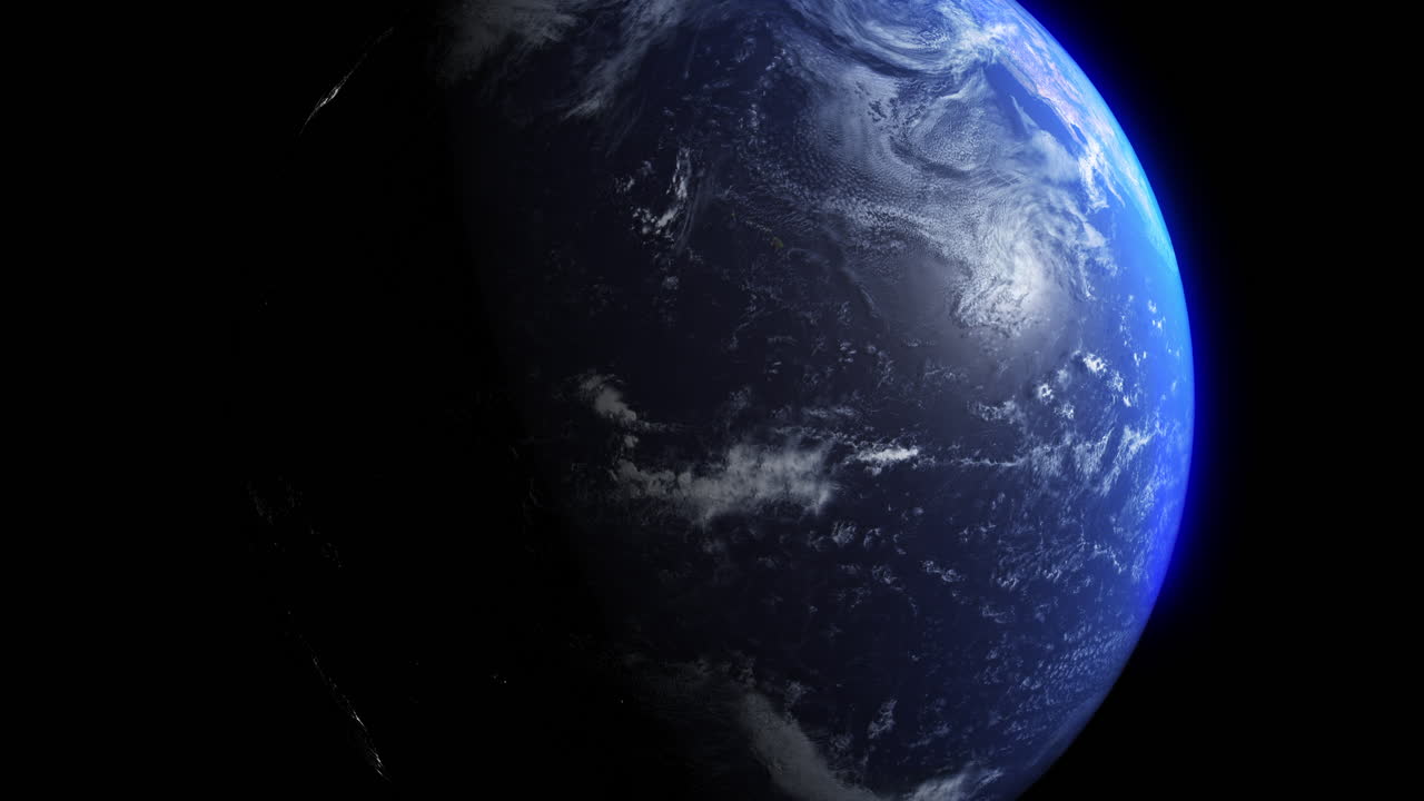 Universe, world and zoom of earth in space