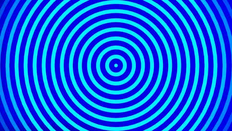 círculos pulsantes animados o ondas de radio. azul