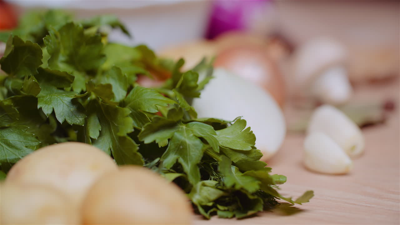Ingredients for a soup or stew