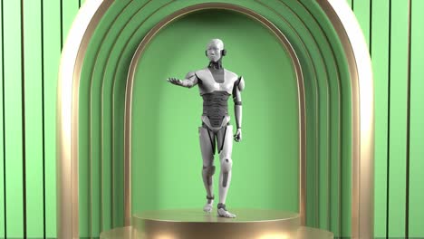 Futuristic-Humanoid-Robot-on-Display