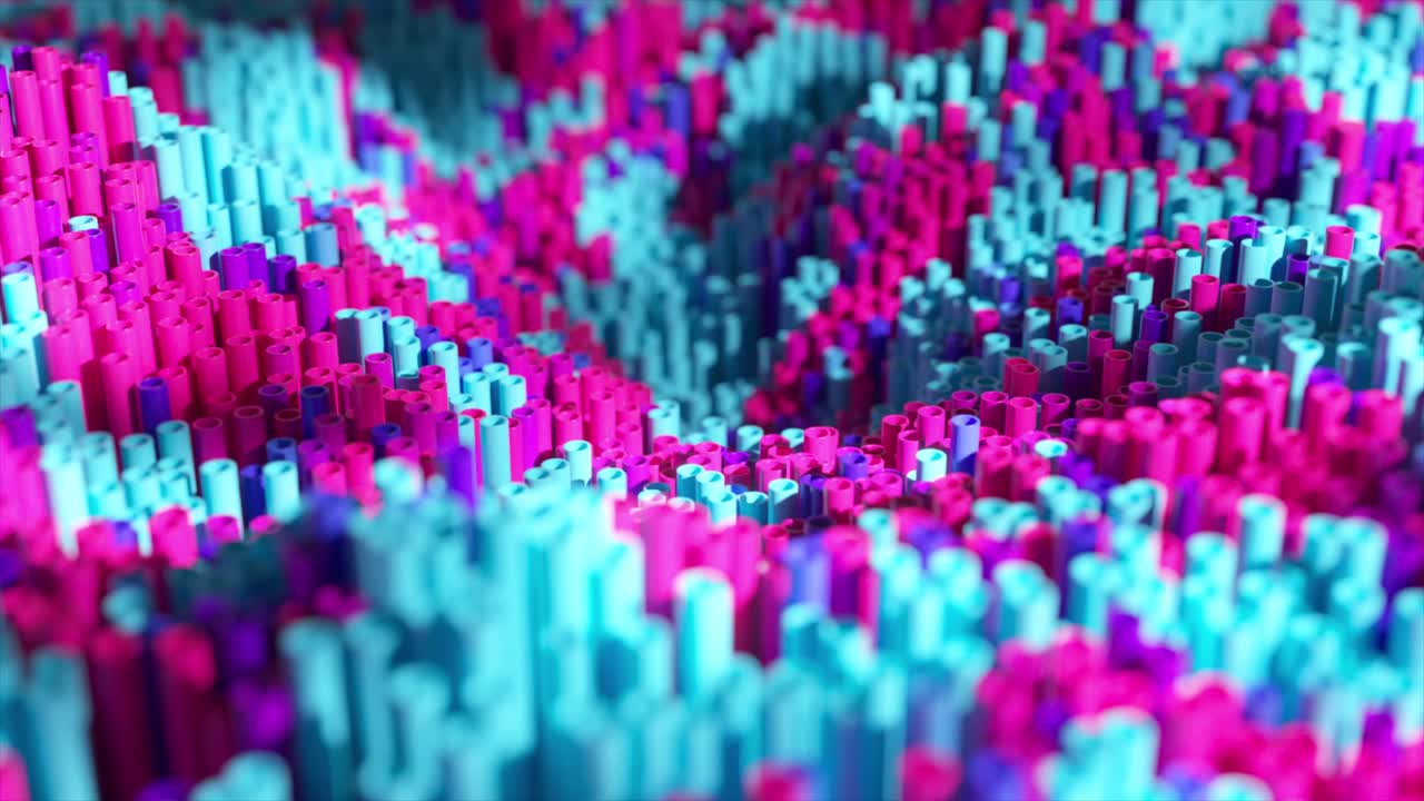 튜브의 추상적인 기하학적 패턴