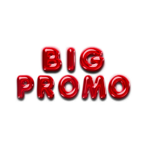 big promo text effect
