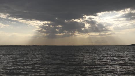 During-trip-in-Bahrdar,-in-Ethiopia,-the-clouds-blocked-sun-and-rays-are-passing-through-them