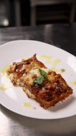 lasagna on a plate