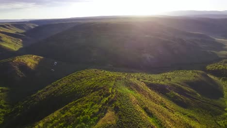 imágenes aéreas en wyoming durante el horario de verano