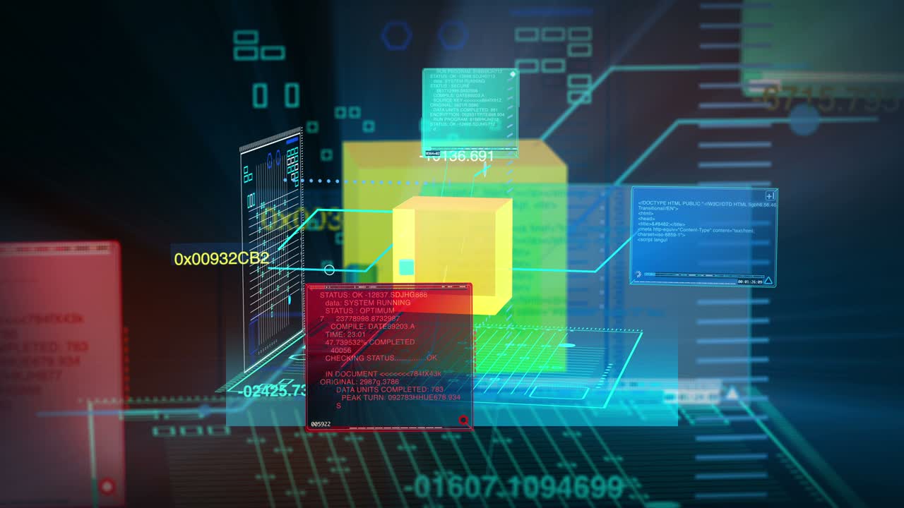 digitale datencode netzwerk-schnittstellen-technologie 4k